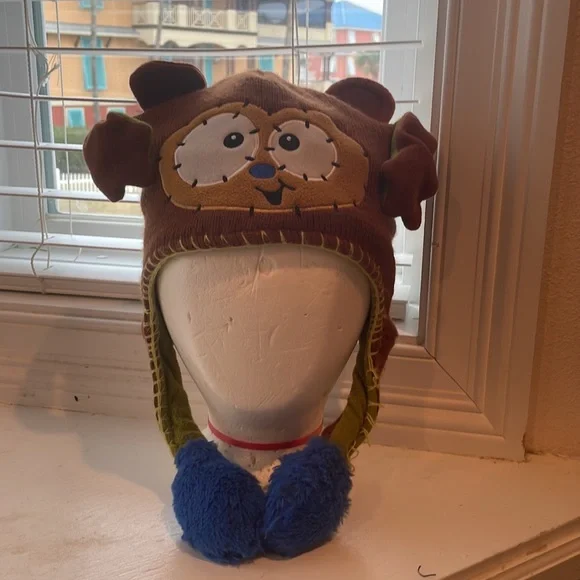 Flipeez Huggie monkey fun winter hat boys girls fleece knit beanie kids - Picture 4 of 16